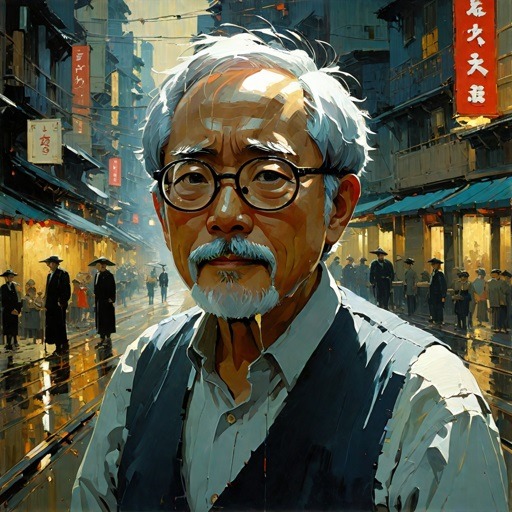 Hayao Miyazaki ai art