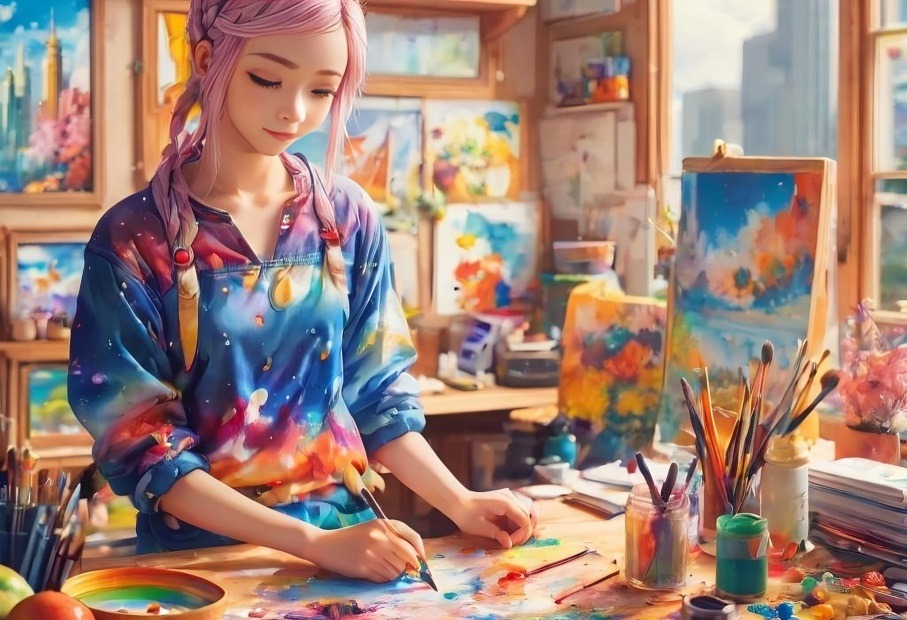 Anime Girl Artist