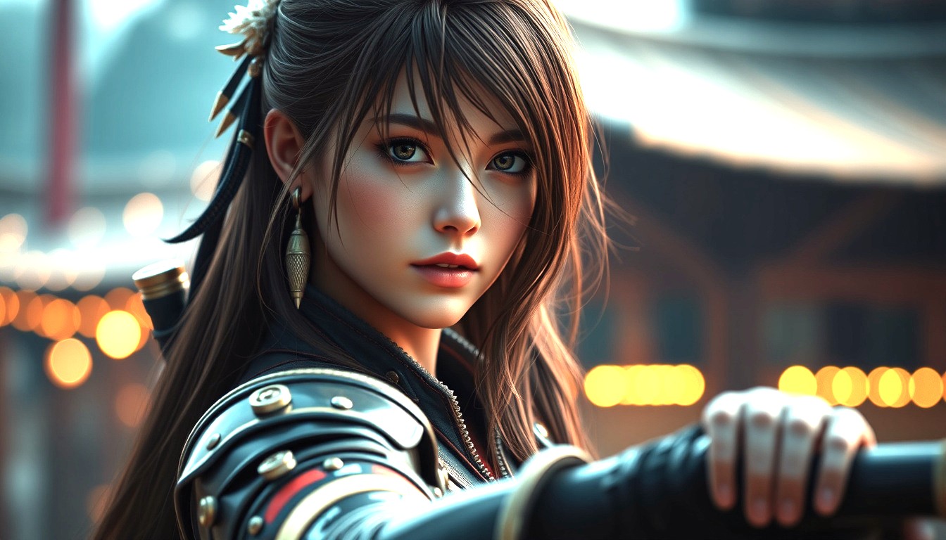 RPG Female Character Warrior